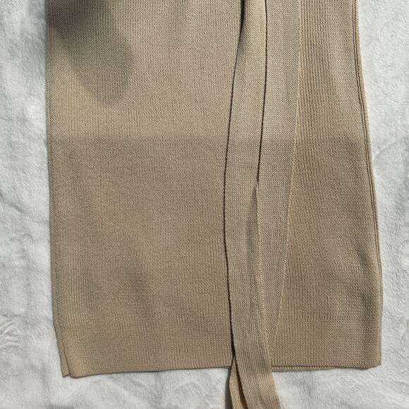 Lauren Manoogian Rib Skirt Crudo Natural Cotton Wool Designer Size 0 XS thru M - Picture 9 of 16